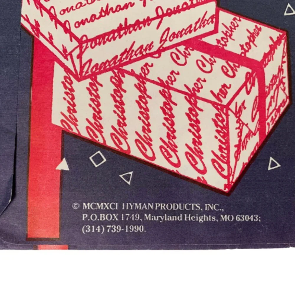 Vintage New DON Personalized Gift Wrap One Sheet